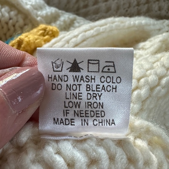 Vine Tree Floral Embellished Cream Cardigan Sweater - Picture 4 of 5